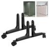 2 Packs Room Divider Screen Holder, Width Adjustable Movable Aluminum Alloy Screen Holder Feet Holder with Wheels, Screen Partition Feet Protector Holder for Hotel view 4
