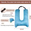 1 MIDDLE ONE Car Pillow for Kids, Memory Foam Cooling Travel Pillow for Car and Adults, Kids Car Pillows for Sleeping on Road Trip, Small Body Pillow for Kid (Cooling Blue) view 4
