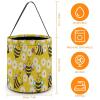 Gsjjme Cute Bee And Flowers Pattern Tote Bag Candy Bags Basket Halloween Trick Or Treat Bucket with Handle Gifts Decor for Party view 2