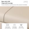 Entryway storage bench,Solid wood frame bedroom ottoman with storage,End of Bed Bench with Soft Close Lid,Technology cloth,Extra Long Upholstered Bedroom Bench with Storage Space for Entryway(Beige,90 view 4