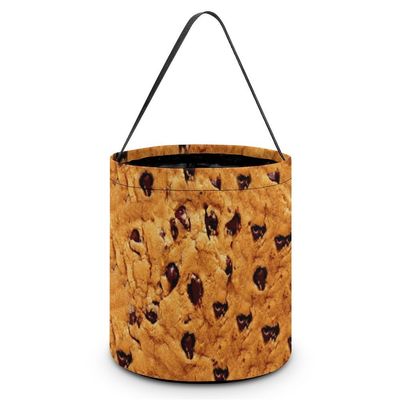 Gsjjme Cookies Tote Bag Candy Bags Basket Halloween Trick Or Treat Bucket with Handle Gifts Decor for Party