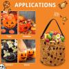 Gsjjme Cookies Tote Bag Candy Bags Basket Halloween Trick Or Treat Bucket with Handle Gifts Decor for Party view 3
