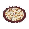 A Brood of Chickens 30 Inch Christmas Tree Skirt Red and Black Buffalo Plaid Edge Decoration for Merry Christmas Farmhouse Winter Holiday Party Home Decoration Ornaments Indoor Outdoor view 2