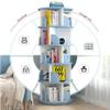 Round Bookshelf 360 Free Rotating Rotating Bookshelf Large Storage Rack Bookcase Bedroom Living Room Study Bookcase view 2