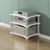 BAYTEWJX Stereo Stand,Audio Rack,Media Shelf,Game Console AV Media Corner Projector Shelf,Stereo Audio Rack Tower,for Projector,PS5,DVD Player,Game Console,Cable Box. view 1