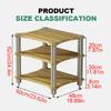 BAYTEWJX Stereo Stand,Audio Rack,Media Shelf,Game Console AV Media Corner Projector Shelf,Stereo Audio Rack Tower,for Projector,PS5,DVD Player,Game Console,Cable Box. view 2