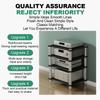 BAYTEWJX Stereo Stand,Audio Rack,Media Shelf,Game Console AV Media Corner Projector Shelf,Stereo Audio Rack Tower,for Projector,PS5,DVD Player,Game Console,Cable Box. view 3