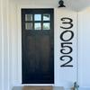 10in Mid-Century Modern Cursive House Numbers Mid-Century Modern Script Address Words Weather-Resistant Floating Numbers | DIY Installation with Stainless Steel Screws Included (5) view 3