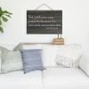 2 Samuel 14:14 Wall Art,The Lord Plans Ways So That The Banished One Will Not Be Cast Out From Him Wood Sign Quotes Rustic Wooden Hanging Welcome Sign Plaque for Home Living Room Bedroom 8x12in view 3