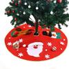 Christmas Tree Skirt, 39.7in Snowman Christmas Tree Skirt, Christmas Tree Embroidered Christmas Tree Skirt for Rustic Xmas Tree Holiday Decorations view 1