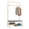 Entryway Bench with Coat Rack, 3-in-1 Hall Tree with Bench and Shoe Storage, Freestanding Organizer for Entryway, Hallway, Mudroom, Easy Assembly view 1
