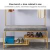 Entryway Bench with Coat Rack, 3-in-1 Hall Tree with Bench and Shoe Storage, Freestanding Organizer for Entryway, Hallway, Mudroom, Easy Assembly view 3