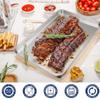 Baking Tray Stainless Steel Oven Tray No Stick Cookie Pan Baking Sheet Pans for Cooking Tools 2PCS, Baking Sheet Pans view 4