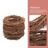 Natural Grapevine Wreaths 6 Inch, 5PCS Vine Branch Wreath Garland for DIY Christmas Craft Rattan Front Door Wall Hanging Holiday Party Decor view 2