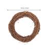 Natural Grapevine Wreaths 6 Inch, 5PCS Vine Branch Wreath Garland for DIY Christmas Craft Rattan Front Door Wall Hanging Holiday Party Decor view 3