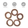 Natural Grapevine Wreaths 6 Inch, 5PCS Vine Branch Wreath Garland for DIY Christmas Craft Rattan Front Door Wall Hanging Holiday Party Decor view 4