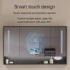 Mirror Medicine Cabinet with Three-color Lights, Modern Medicine Cabinet with Light Brightness, Color Adjustment & Anti-Fog, Bathroom Vanity, Wall mounted, for Bathroom Laundry Room Kitchen(Black,60cm view 3