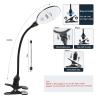 15X Magnifying Glass with Light and Stand, 3 Color Modes Dimmable Table Lighted Magnifier with Clamp, Flexible Gooseneck Desk Lamp Hands Free for Close Works, Crafts, Hobby view 3