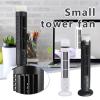 2Pcs Smart Silent Tower Fan 90 Degree Oscillating Bladeless Cooling Fan Quiet Standing Fan with Light for Home Office Bedroom view 3