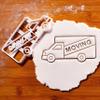 BAKERLOGY Moving Truck Cookie Cutter - Detailed Biscuit Cutter Design for Baking and Crafts, ideal on fondant, dough, clay view 2