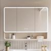 22 X 34 Inch Led Lighted Bathroom Medicine Cabinet with Sockets,2doors Hd Wall Mounted Bathroom Mirror with Defogging Function Mirror Back with Cosmetic Organizer Easy to Install Aluminum Cabinet view 1