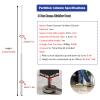 AMUFJJ 2 3 4 5 FT 6 7 Feet Room Divider Post Column, Floor to Ceiling Wall Partition Post Room Divider, 8 Pcs Screen Partition Post for Entrance/Living Rooms(215cm/84.6in/7.1ft) view 2
