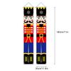 Nutcracker Christmas Decorations, Nutcracker Banners Outdoor Nutcracker Banner Life Size Soldier Model Nutcracker Porch Signs Merry Christmas Door Banner Soldier Model Nutcracker Banners (C) view 2