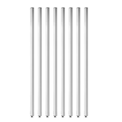 3ft/ 4ft/ 5ft/ 6ft/ 7ft Privacy Room Dividers Post, 4/ 6/ 8 Pack Wall Partition Room Divider Floor to Ceiling, Hotels Apartments Bars White Standing Wall Partition Column(White 8pcs,100cm/39.4in/3.3ft