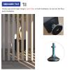 3ft/ 4ft/ 5ft/ 6ft/ 7ft Privacy Room Dividers Post, 4/ 6/ 8 Pack Wall Partition Room Divider Floor to Ceiling, Hotels Apartments Bars White Standing Wall Partition Column(White 8pcs,100cm/39.4in/3.3ft view 4