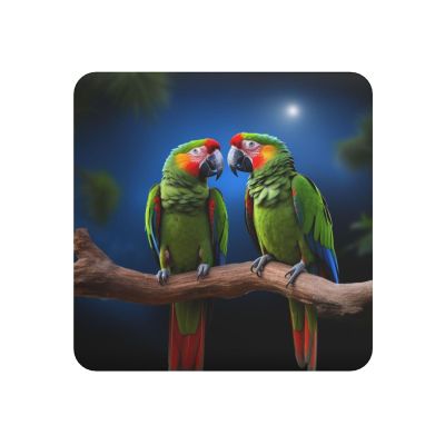 Strong Magnetic Fridge Parrots Magnet Fridge Sticker Decorative Refrigerator Magnets Square Small Funny Whiteboard Magnets for Home Kitchen Office Cabinet