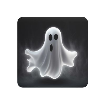 Strong Magnetic Fridge Black and Halloween Ghost Magnet Fridge Sticker Decorative Refrigerator Magnets Square Small Funny Whiteboard Magnets for Home Kitchen Office Cabinet