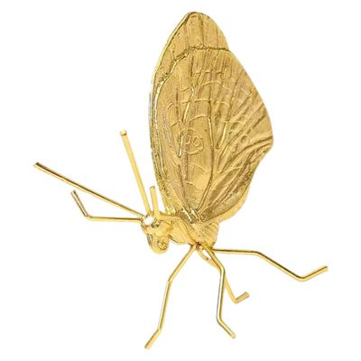 Cabilock Metal Butterfly Figurine Elegant Desktop Ornament for Decor Sculpture for Sophisticated Ambiance for Living Spaces and Car Interiors
