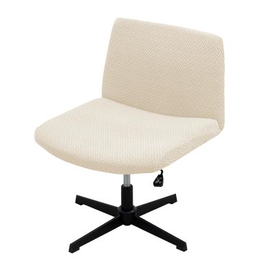 Cross Office Chair Cover,Armless Chair Cover Chair Cover Velvet Armless Office Desk Chair Slipcover Modern Mid Back Accent Chair Cover Washable Removable Chair Protector for Accent Chair Without Arms(
