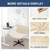 Cross Office Chair Cover,Armless Chair Cover Chair Cover Velvet Armless Office Desk Chair Slipcover Modern Mid Back Accent Chair Cover Washable Removable Chair Protector for Accent Chair Without Arms( view 2