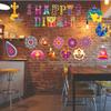 KYMY Happy Diwali Cutout Decorations, 47pcs Diwali Deepavali Diyas Party Banner Decoration, India Rangoli Hanging Cutout Cards for Diwali Festival Party Decorations for Wall, Door, Window, Ceiling view 1