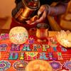 KYMY Happy Diwali Cutout Decorations, 47pcs Diwali Deepavali Diyas Party Banner Decoration, India Rangoli Hanging Cutout Cards for Diwali Festival Party Decorations for Wall, Door, Window, Ceiling view 3