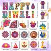 KYMY Happy Diwali Cutout Decorations, 47pcs Diwali Deepavali Diyas Party Banner Decoration, India Rangoli Hanging Cutout Cards for Diwali Festival Party Decorations for Wall, Door, Window, Ceiling view 4