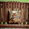 Caroline's Treasures Leaves Fall Throw Pillow, 14Hx14W, Sokoke Cat view 2