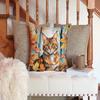 Caroline's Treasures Leaves Fall Throw Pillow, 14Hx14W, Sokoke Cat view 3
