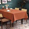 BALCONY & FALCON Table Cloth for 6ft Rectangle Tables  Waterproof, Wrinkle-Free Farmhouse Tablecloth for Dining, Kitchen, Fall Thanksgiving Holiday Gatherings (Cinnamon, 57" x 118") view 2