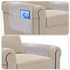 AHANDMAKER Couch Arm Covers, Sofa Cover Anti-Slip Armchair Slipcovers Furniture Protector Washable Armchair Slipcovers Dustproof Cover, Protect and Decorate Your Sofa Chair Furniture, Light Grey view 4