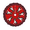 Boston Terrier Reindeer Christmas01 30 Inch Christmas Tree Skirt Red and Black Buffalo Plaid Edge Decoration for Merry Christmas Farmhouse Winter Holiday Party Home Decoration Ornaments Indoor Outdoor view 1