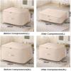 Ultra Space Saving Self Compression Organizer,2024 NEW Heavy Duty Moving Bags,Storage Tote for Space Saving, Self Compression Moving Organizer Bags for Comforters,Clothes,Blankets(Apricot,XL) view 3