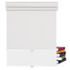 BERISSA Dual Roller Shades,Double Window Blinds,Blackout and Light Filtering Shades,Thermal Window Shades for Home Office, Easy to Install(5% Solar White+Blackout Linen White),58" W x 80" H view 1