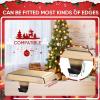 popamaz Christmas Stocking Holders for Mantle, Weighted Stocking Hangers, Christmas Stocking Hooks for Tables Window Fireplace Mantle Decoration(Bronze,8PCS) view 4