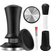 58mm Espresso Tamper, Espresso Accessories, Coffee Tamper with Espresso Distribution Tool, Wdt Tool Espresso, Espresso Tamper with Silicone Mat, Stainless Steel Base Tamper for Espresso Coffee Machine view 1