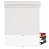BERISSA Dual Roller Shades,Double Window Blinds,Blackout and Light Filtering Shades,Thermal Window Shades for Home Office, Easy to Install(5% Solar White+Blackout Jacquard White),26" W x 60" H view 1