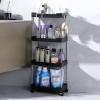 Slim Rolling Storage Cart, Slim Storage Cart with Wheels,Kitchen Storage Carts, Mobile Shelving Bathroom Organizer Utility Cart, use for Kitchen, Narrow Places view 1