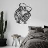 DecoSoul Couple Skeleton Metal Wall Art, Skeleton Lovers Wall Decor, Soulmate Forever Lover Art, Gothic Decor, Skull Hanging, Gift, Valentines Day Gift for Couple, (23.7 x 31.5/60.2 x 80 cm) view 3