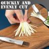 2024 New Upgrade Stainless Steel Chopped,Shred Silk The Knife Green Onion Knife, Kitchen Vegetable Cutter Sharp Scallion Shredding Cutter Household Multifunctional Food Slicer Gadget view 3